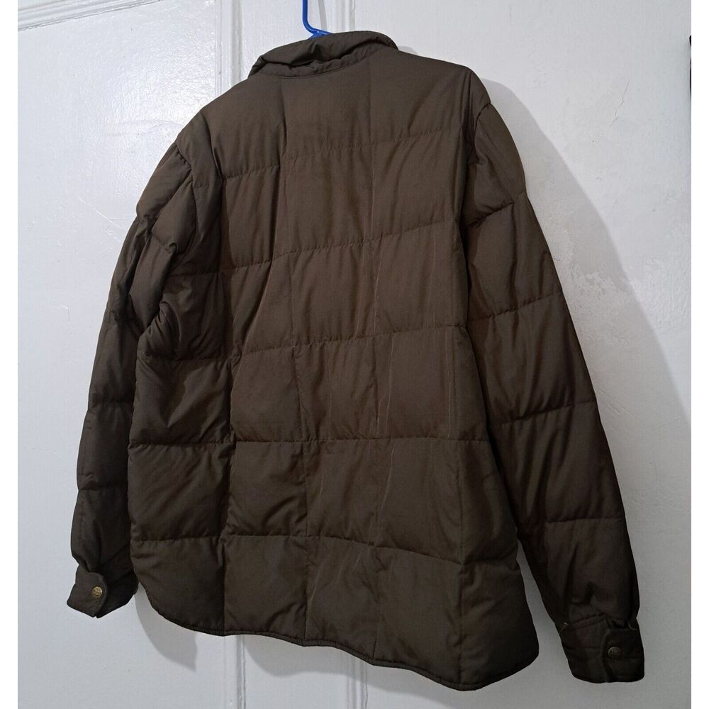 Eddie Bauer mens large brown jacket puffer goose down YUKON ARISTOCRAT PREMIUM - Picture 5 of 9